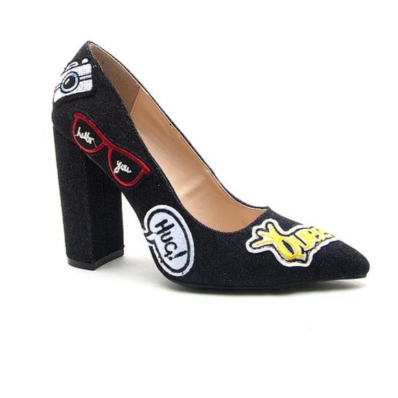 π¨last 9 Sexy Black Denim Embroider Graphic Patches Point - Picture 6 of 6